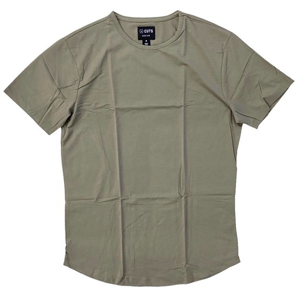 Cuts Clothing Other - Cuts Clothing Men's Curve Hem Signature Slim Fit PYCA Tee T-Shirt - Laur…